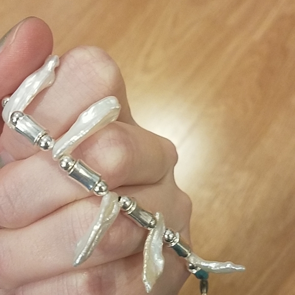 Sterling Silver Abalone Shell Bracelet - Picture 3 of 8